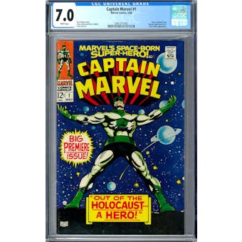 Captain Marvel #1 CGC 7.0 (W) *0361371003*