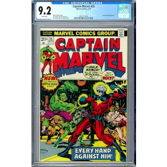 Captain Marvel #25 CGC 9.2 (W) *0361371004*