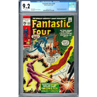Fantastic Four #105 CGC 9.2 (W) *0361371010*