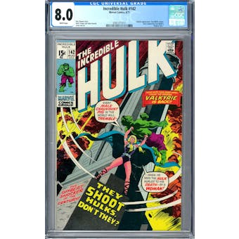 Incredible Hulk #142 CGC 8.0 (W) *0361371017*