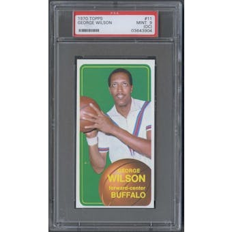 1970/71 Topps Basketball #11 George Wilson PSA 9 (MINT) (OC) *3904