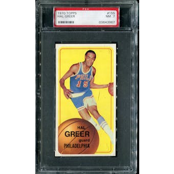 1970/71 Topps Basketball #155 Hal Greer PSA 7 (NM) *3967