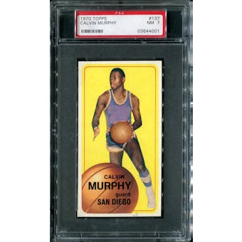 1970/71 Topps Basketball #137 Calvin Murphy PSA 7 (NM) *4001