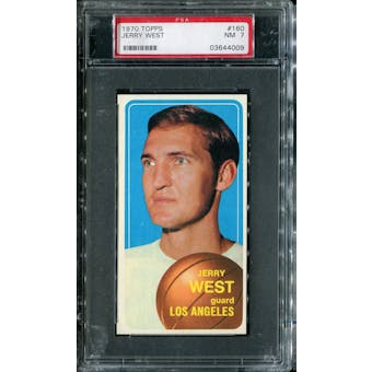 1970/71 Topps Basketball #160 Jerry West PSA 7 (NM) *4009