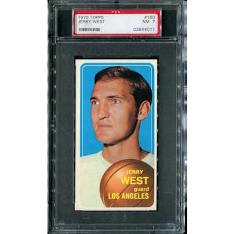 1970/71 Topps Basketball #160 Jerry West PSA 7 (NM) *4011