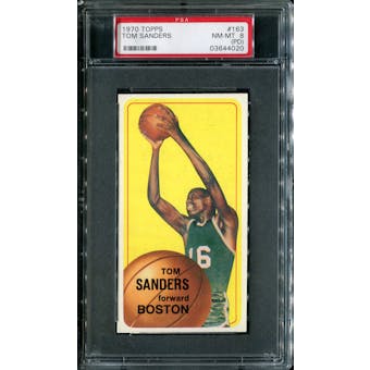 1970/71 Topps Basketball #163 Tom Sanders PSA 8 (NM-MT) (PD) *4020
