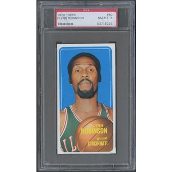 1970/71 Topps Basketball #40 Flynn Robinson PSA 8 (NM-MT) *5326