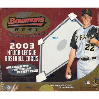 2003 Bowman's Best Baseball Hobby Box