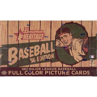 2003 Bowman Heritage Baseball Hobby Box