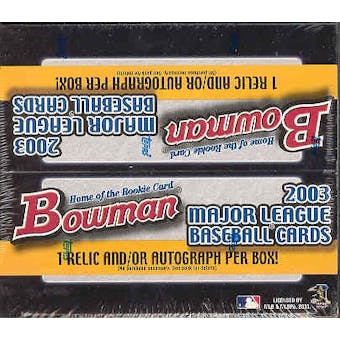 2003 Bowman Baseball 24 Pack Box