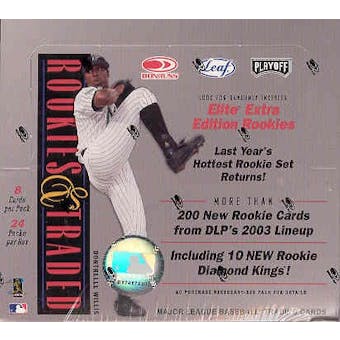 2003 Donruss Leaf Playoff Rookies & Traded Baseball Hobby Box