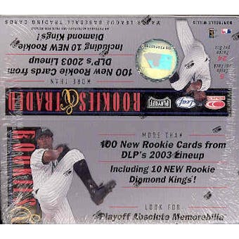 2003 Donruss Leaf Playoff Rookies & Traded Baseball 24 Pack Box