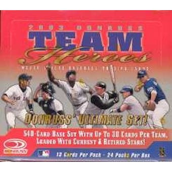 2003 Donruss Team Heroes Baseball Hobby Box
