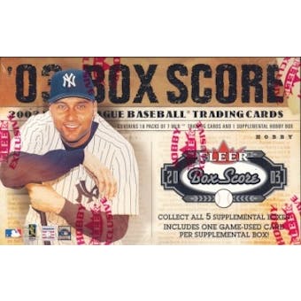 2003 Fleer Box Score Baseball Hobby Box
