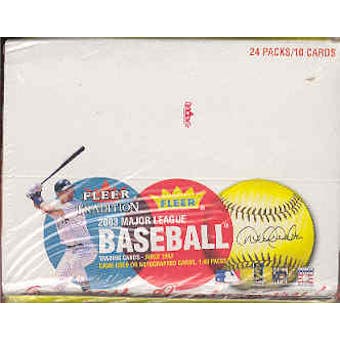 2003 Fleer Tradition Baseball 24 Pack Box