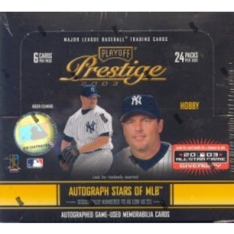 2003 Playoff Prestige Baseball Hobby Box