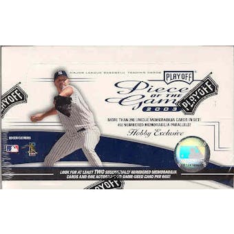 2003 Playoff Piece of the Game Baseball Hobby Box