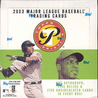 2003 Topps Pristine Baseball Hobby Box