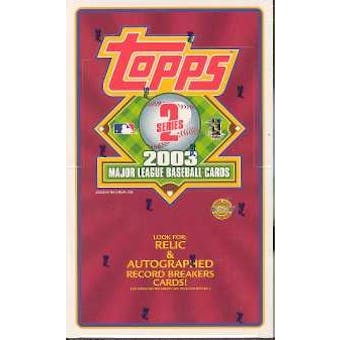 2003 Topps Series 2 Baseball Jumbo Box