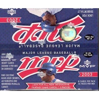 2003 Upper Deck MVP Baseball 24 Pack Box