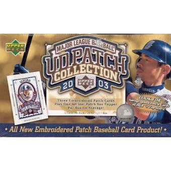 2003 Upper Deck Patch Collection Baseball Hobby Box