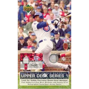 2003 Upper Deck Series 1 Baseball Hobby Box