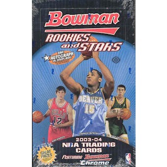 2003/04 Bowman Rookies & Stars Basketball Hobby Box