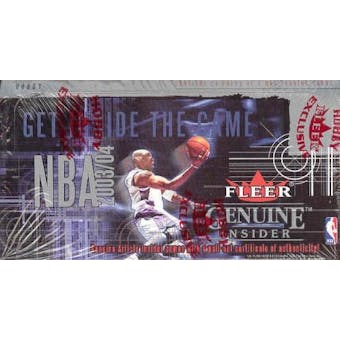 2003/04 Fleer Genuine Insider Basketball Hobby Box