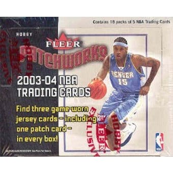 2003/04 Fleer Patchworks Basketball Hobby Box