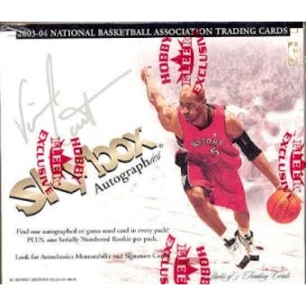 2003/04 Fleer SkyBox Autographics Basketball Hobby Box