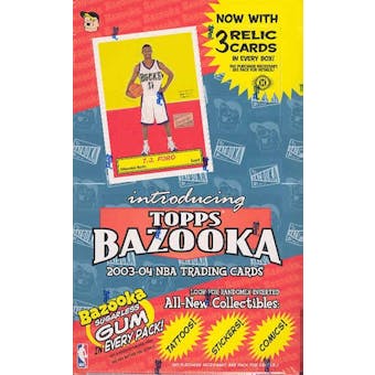 2003/04 Topps Bazooka Basketball Hobby Box