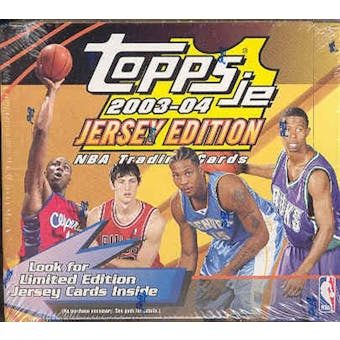 2003/04 Topps Jersey Edition Basketball Hobby Box