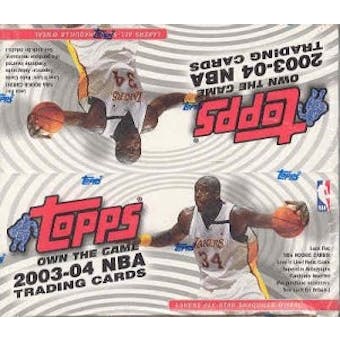 2003/04 Topps Basketball 24 Pack Box