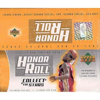 2003/04 Upper Deck Honor Roll Basketball 24 Pack Box