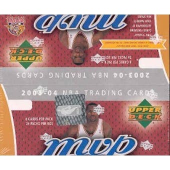 2003/04 Upper Deck MVP Basketball 24 Pack Box