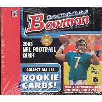 2003 Bowman Football Jumbo Box