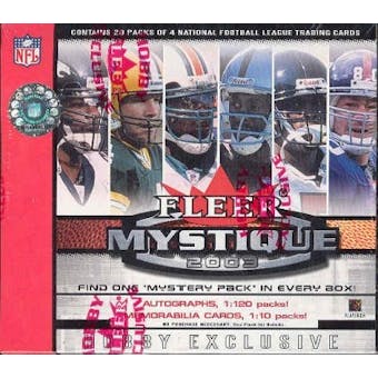2003 Fleer Mystique Football Hobby Box