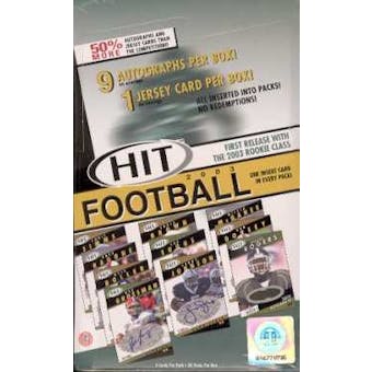 2003 Sage Hit Football Hobby Box