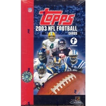 2003 Topps First Edition Football Box