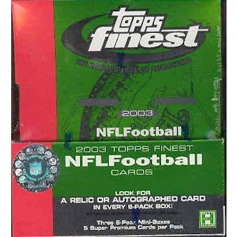 2003 Topps Finest Football Hobby Box
