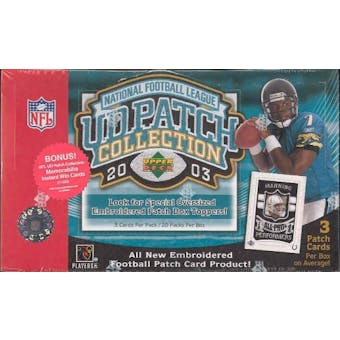 2003 Upper Deck Patch Collection Football Hobby Box