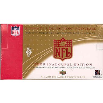 2003 Upper Deck Ultimate Collection Football Hobby Box