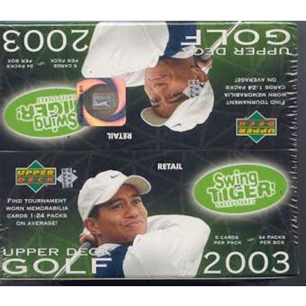 2003 Upper Deck Golf 24 Pack Box
