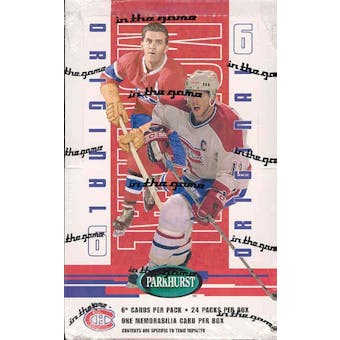 2003/04 BAP Parkhurst Original 6 Montreal Canadiens Hockey Hobby Box
