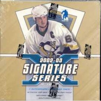 2002/03 Be A Player Signature Series Hockey Hobby Box