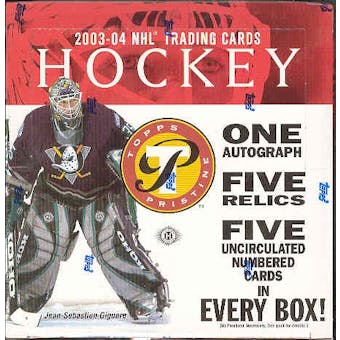2003/04 Topps Pristine Hockey Hobby Box