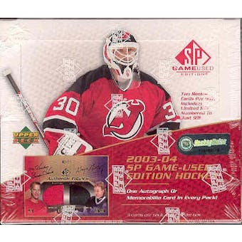 2003/04 Upper Deck SP Game Used Hockey Hobby Box
