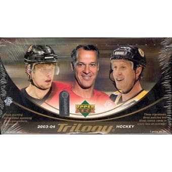 2003/04 Upper Deck Trilogy Hockey Hobby Box