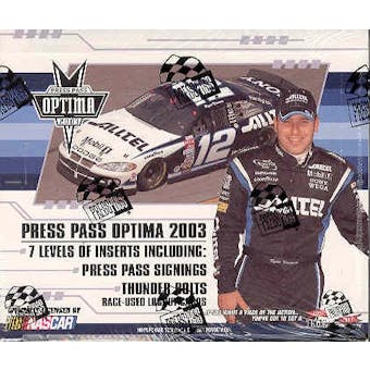 2003 Press Pass Optima Racing Hobby Box