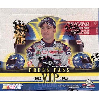 2003 Press Pass VIP Racing Hobby Box